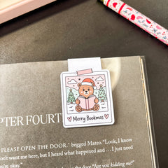 Merry Bookmas Magnetic Bookmark