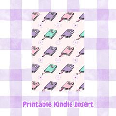 Books & Flowers Kindle Insert
