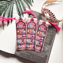 Pretty In Pink Bookshelf Bookmark