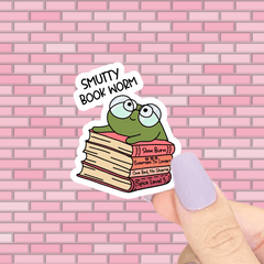 Smutty Bookworm Sticker