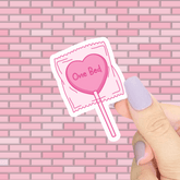 One Bed Lollipop Sticker