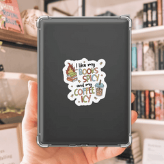 Books Spicy, Coffee Icy Sticker