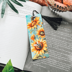 Bumblebees and Sunflowers Bookmark