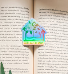 Books Make Me Happy Holographic Sticker