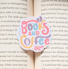 Books and Coffee Sticker