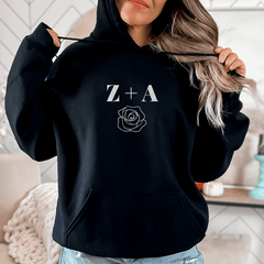 Zade + Addie Discreet Embroidered Hoodie