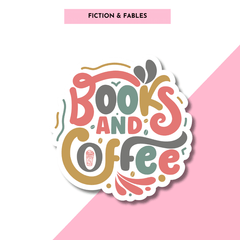 Books and Coffee Sticker