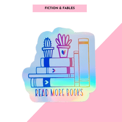 Read More Books Holographic Sticker