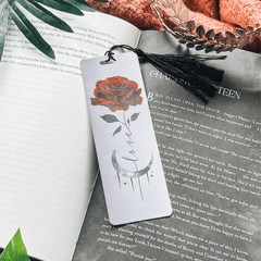 Love Rose & Moon Bookmark