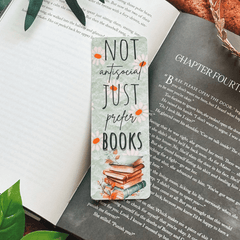 Not Antisocial Bookmark - No Tassel